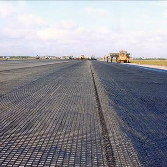 Nonwoven Pet Geotextile Composite PP Plastic 25kn Biaxial Geogrid