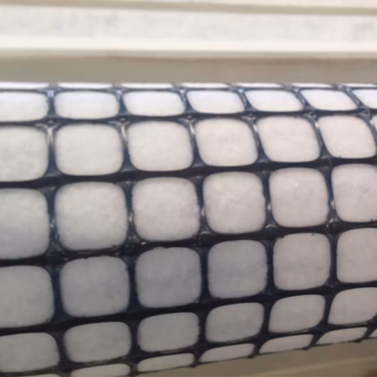 Nonwoven Pet Geotextile Composite PP Plastic 25kn Biaxial Geogrid