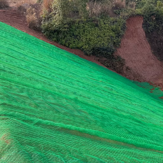 Tapete de controle de erosão 3D para proteção de encostas de montanhas